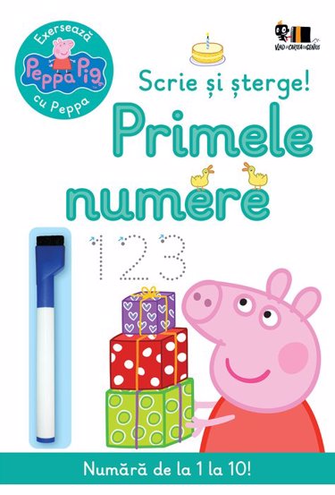 Peppa Pig: Exerseaza cu Peppa. Scrie si sterge! Primele numere - 40.00 Lei