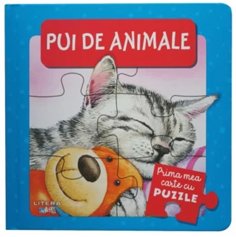 Prima mea carte cu puzzle. Pui de animale - 36,10 Lei