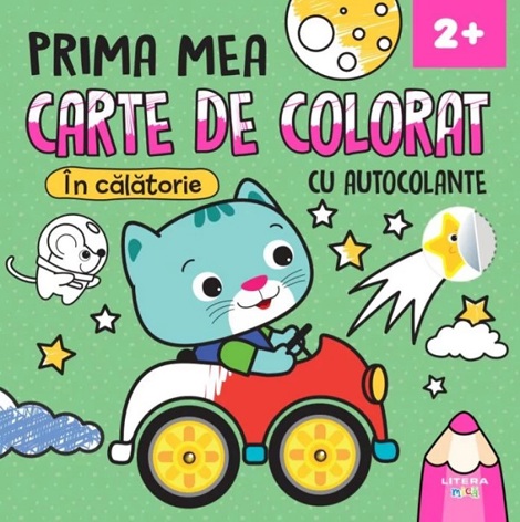 Prima mea carte de colorat. In calatorie. Carte cu autocolante - 11.99 Lei