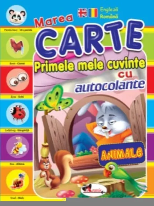 Primele mele cuvinte cu autocolante. Animalele (engleza-romana) - 21.25 Lei