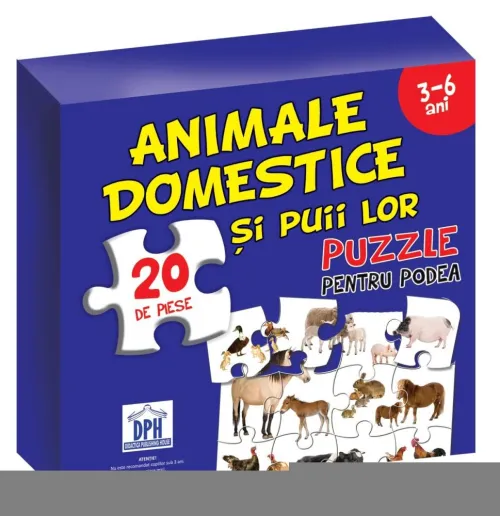 Puzzle pentru podea - Animale domestice - 3-6 Ani - 30.90 Lei