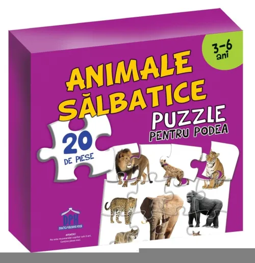 Puzzle pentru podea - Animale salbatice - 3-6 Ani - 30.90 Lei