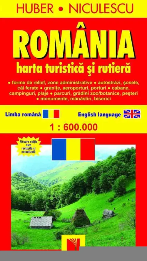 Romania. Harta turistica si rutiera - 31.20 Lei