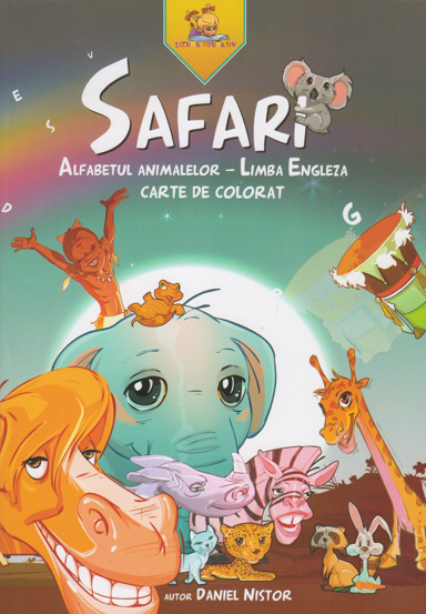 SAFARI. Alfabetul animalelor - Limba Engleza. Carte de colorat - 15.43 Lei