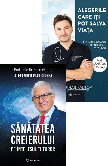 Sanatatea creierului pe intelesul tuturor + Alegerile care iti pot salva viata - 53.99 Lei