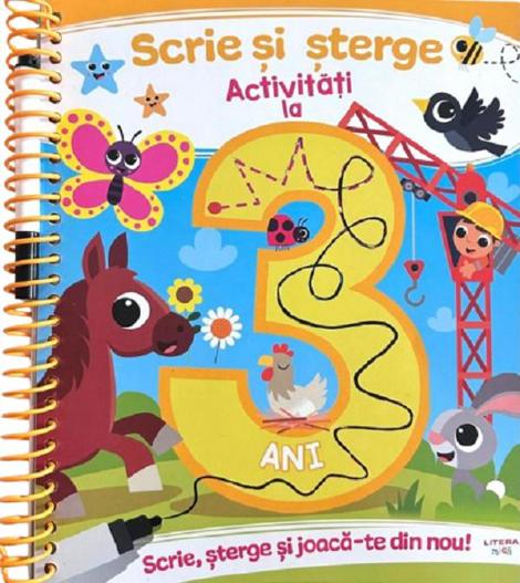 Scrie si sterge. Activitati la 3 ani - 23.99 Lei