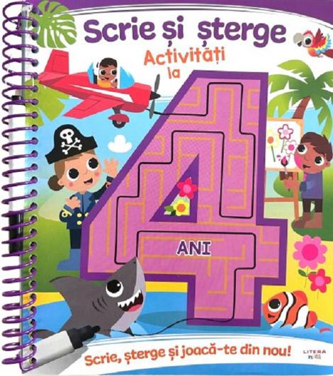 Scrie si sterge. Activitati la 4 ani - 23.99 Lei