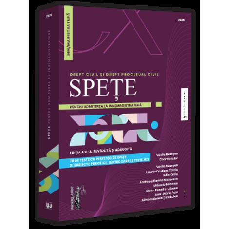 Spete pentru admiterea la INM/magistratura. Drept civil si drept procesual civil. Editia a V-a revazuta si adaugita - 135.59 Lei