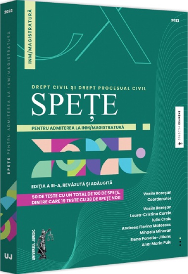 Spete pentru admiterea la INM si magistratura - 107.37 Lei