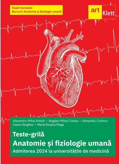 Teste-grila anatomie si fiziologie umana. Admiterea 2024 la universitatile de medicina - 36.80 Lei