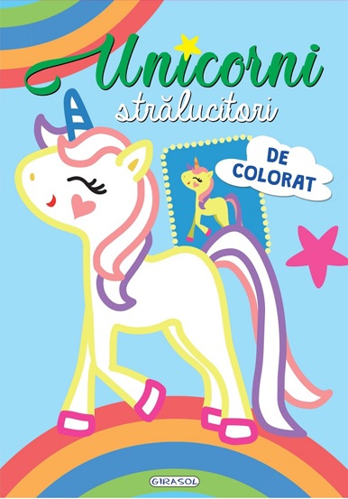 Unicorni stralucitori de colorat (bleu) - 20,36 Lei