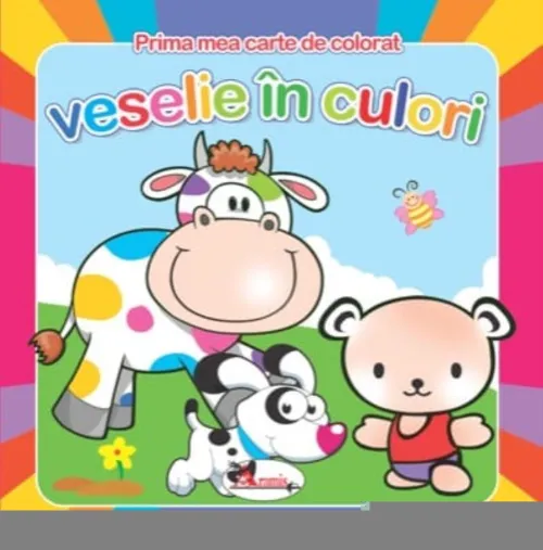 Veselie in culori - prima mea carte de colorat - 15.80 Lei