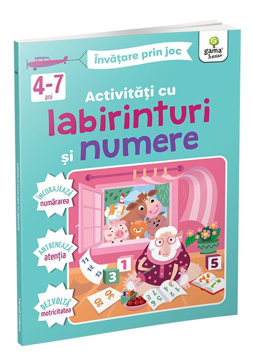 Activitati cu labirinturi si numere 4-7 ani - 30.66 Lei