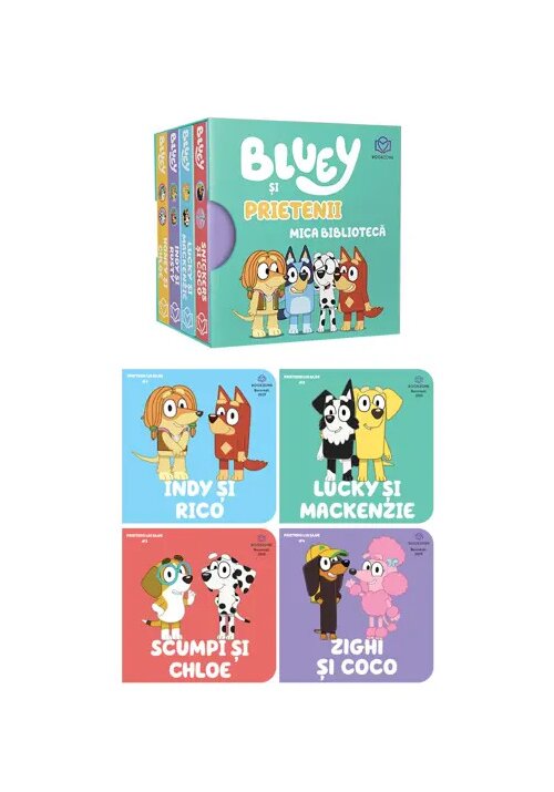 Bluey si prietenii - Mica biblioteca - 54.90 Lei
