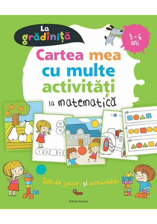 Cartea mea cu multe activitati de matematica la gradinita 3-6 ani - 32.98 Lei
