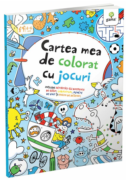 Cartea mea de colorat cu jocuri - 21.41 Lei