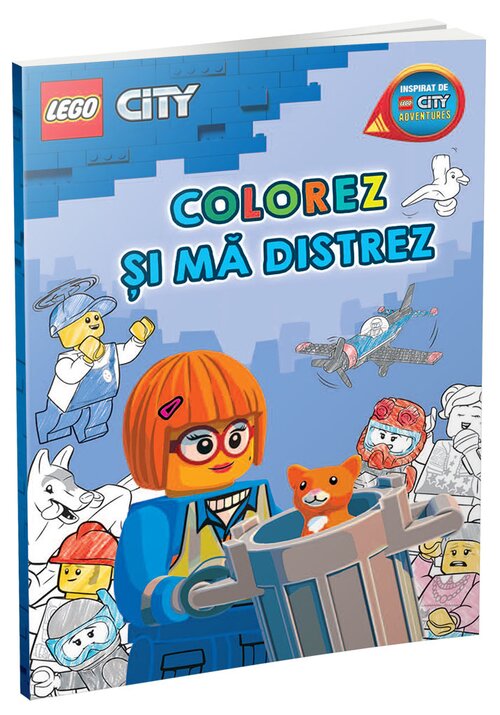 Colorez si ma distrez - Orasul LEGO (carte de colorat) - 30.66 Lei
