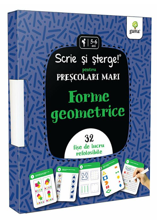 Forme geometrice/Scrie si sterge! - 37.11 Lei