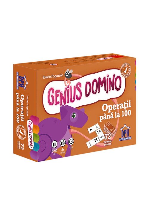Genius domino: Operatii pana la 100 - 46.62 Lei