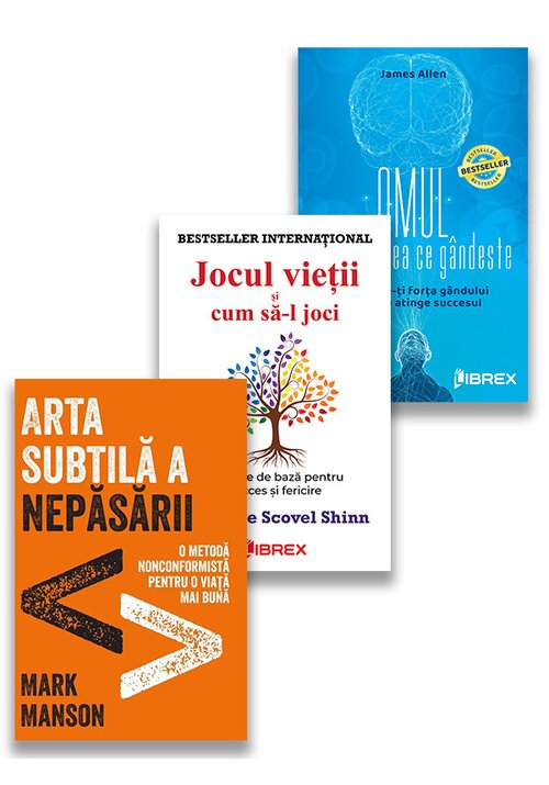 Pachet Arta Subtila a vietii perfecte. Set 3 carti - 70.95 Lei