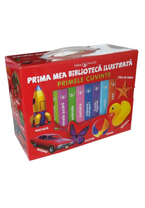 Pachet: Bebe invata. Prima mea biblioteca ilustrata. Primele cuvinte - 87.99 Lei