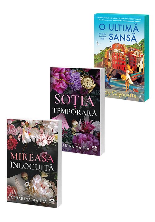 Pachet Mireasa inlocuita + Sotia temporara + O ultima sansa. Set 3 carti - 102.40 Lei