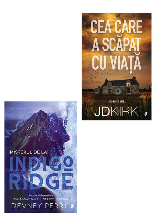 Pachet Misterul de la Indigo Ridge + Cea care a scapat cu viata. Set 2 carti - 64.90 Lei
