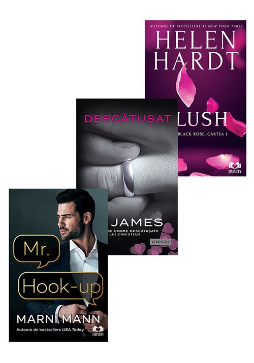 Pachet Mr Hook-up + Blush + Descatusat. Set 3 carti - 77.28 Lei