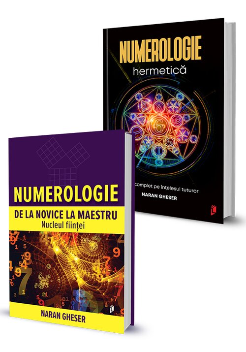 Pachet Numerologie de la novice la maestru. Nucleul fiintei + Numerologie hermetica. Set 2 carti - 63.68 Lei