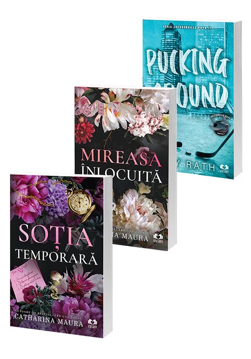 Pachet Sotia temporara + Mireasa inlocuita + Pucking around. Set 3 carti - 114.45 Lei