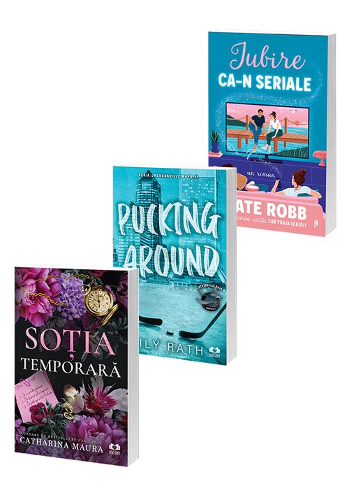 Pachet Sotia temporara + Pucking Around + Iubire ca-n seriale. Set 3 carti - 109.49 Lei