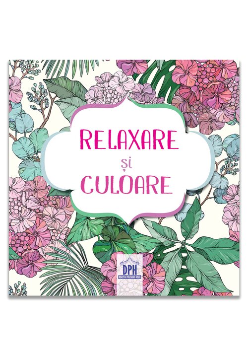 Relaxare si culoare - Carte de colorat cu 4 creioane colorate - 25.62 Lei