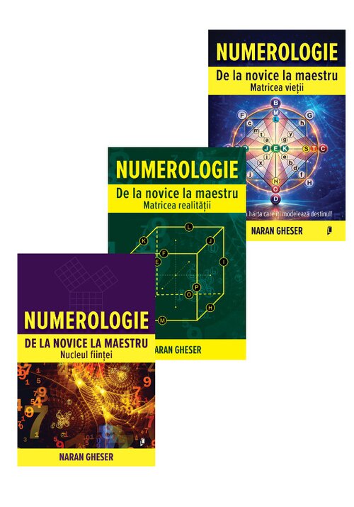 Seria Numerologie de la novice la maestru - Naran Gheser. Set 3 carti - 114.50 Lei