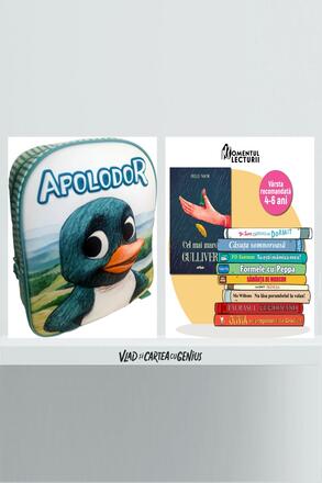 10 carti ilustrate pentru 4-6 ani (Gulliver) + rucsac Apolodor - 174.00 Lei