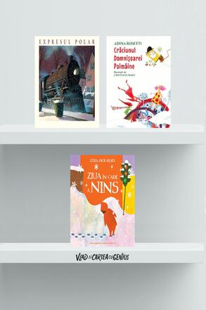 Pachet 3 carti de Craciun ilustrate (pentru fetite de 4-7 ani) - Chris Van Allsburg, Adina R... - 99.99 Lei