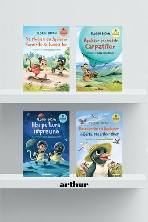 Pachet Apolodor Explorator (Hai pe Luna .., In Delta, Pe crestele Carpatilor, Furnicile) - Florin Bican - 194.93 Lei