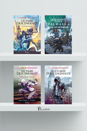Pachet Assassin’s Creed (Ultimii descendenti, Mormantul hanului, Valhalla, Ursita zeilor) - 103.00 Lei