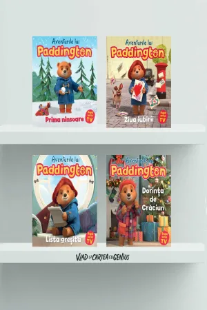 Pachet Aventurile lui Paddington (Dorinta de Craciun, Lista gresita, Ziua iubirii, Prima ninsoare) - 157.56 Lei