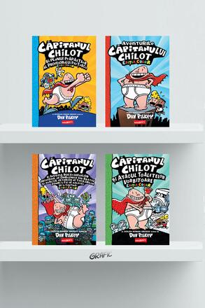 Pachet Capitanul Chilot. Editia color (4 volume) - Dav Pilkey - 161.35 Lei
