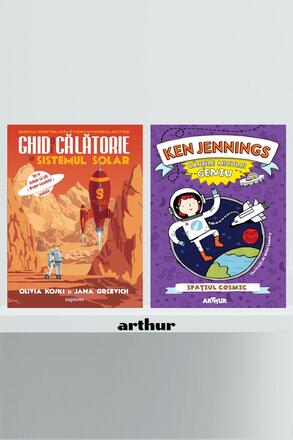 Pachet Cosmic (Ghid de calatorie in sistemul solar, Cartile micului geniu: Spatiul cosmic) - 70.08 Lei