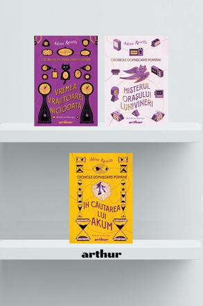 Pachet Cronicile Domnisoarei Poimaine (Vremea Vrajitoarei, In cautarea lui Akum, Misterul Orasului) - 168.67 Lei