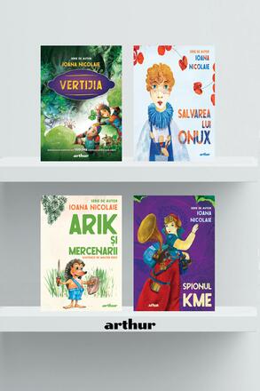Pachet de autor Ioana Nicolaie (Arik, Vertijia, Spionul Kme, Onux) - 153.77 Lei