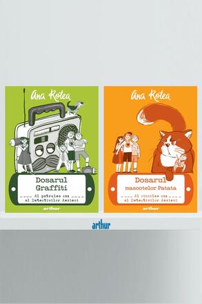 Pachet Detectivii Aerieni volumele 4-5 (Dosarul Graffiti, Dosarul mascotelor Patata) - 74.24 Lei