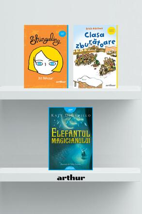 Pachet lecturi pentru 11 ani (Shingaling, Elefantul magicianului, Clasa zburatoare) - 99.99 Lei