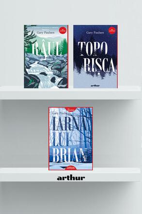 Pachet Paulsen Red Adventure (Toporisca, Raul, Iarna lui Brian) - 138.37 Lei