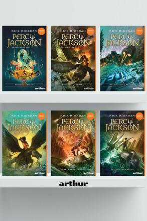 Pachet Percy Jackson si Olimpienii (volumele 1-6, hardcover) - 323.63 Lei