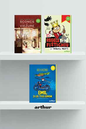 Pachet scolar clasa a IV-a (Sconcs si viezure, Emil si cei trei gemeni, Imparatul malefic) - Erich Kastner, Amy Timberla... - 99.99 Lei