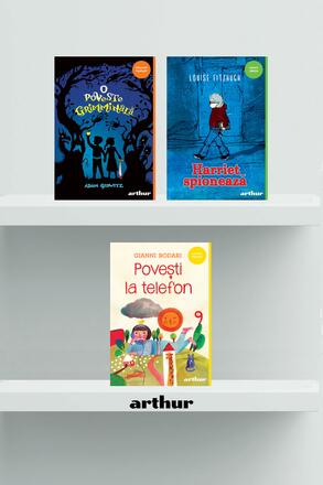 Pachet scolar clasa a V-a (Harriet spioneaza, O poveste grimminala, Povesti la telefon) - 99.99 Lei