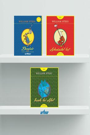 Pachet William Steig (Insula lui Abel, Adevaratul hot, Dominic. Un caine cu suflet de aur si nervi de otel) - 99.99 Lei