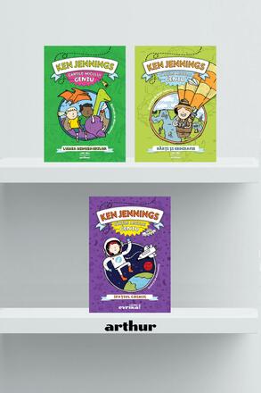 Pachetul Cartile micului geniu (Dinozauri, Harti si geografie, Spatiul cosmic) - Ken Jennings - 99.99 Lei